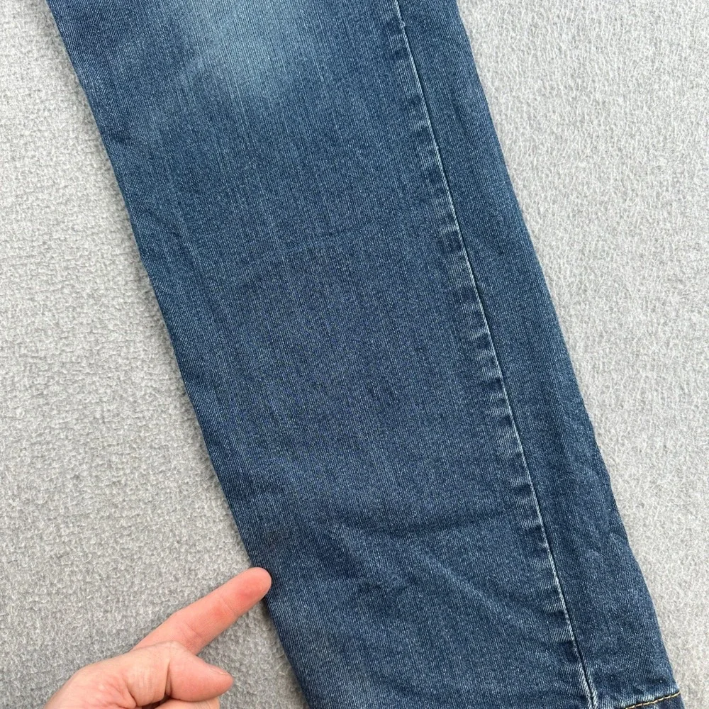 Levi's 511 Jeans Men's 34x30 Blue Slim Fit Denim‎ Medium Wash Western Rodeo Fade